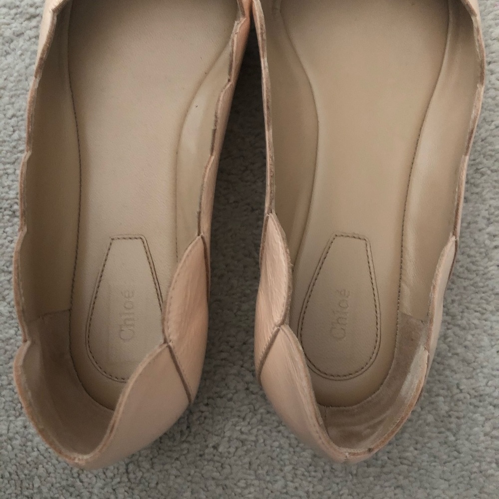 CC 26s Ballet Flats Pink Canvas Leather 626299
